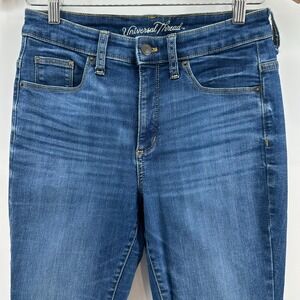 Universal Thread Jeans Womens 6/28R Blue Denim Highest‎ Rise Skinny Leg Stretch